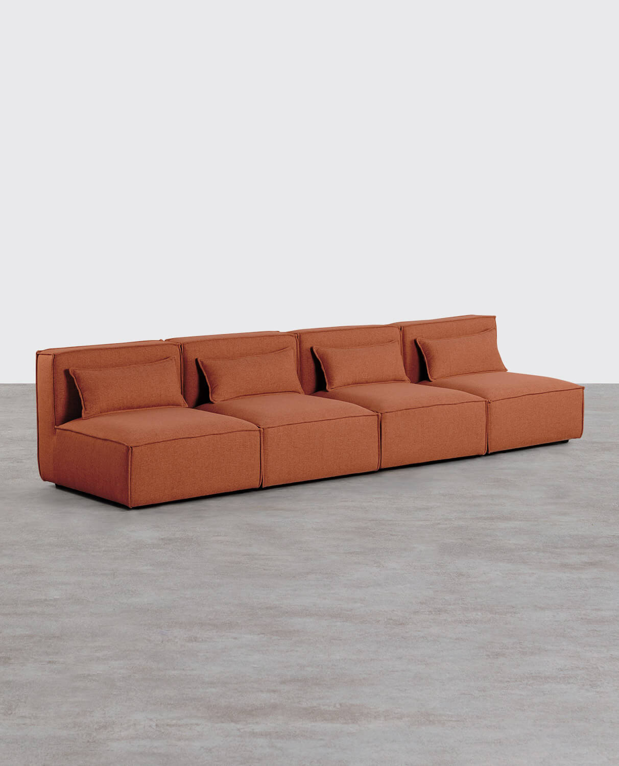 Kilhe 4-teiliges modulares Sofa aus Stoff, Galeriebild 2
