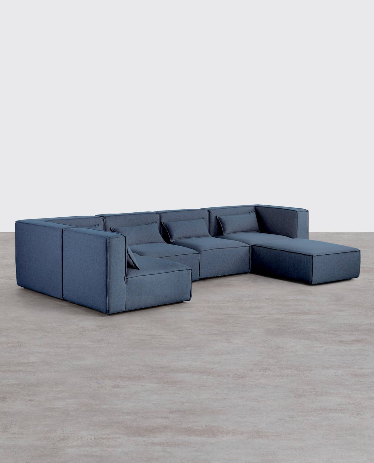 Kilhe Modular 5-teiliges Sofa und Pouf aus Stoff, Galeriebild 2