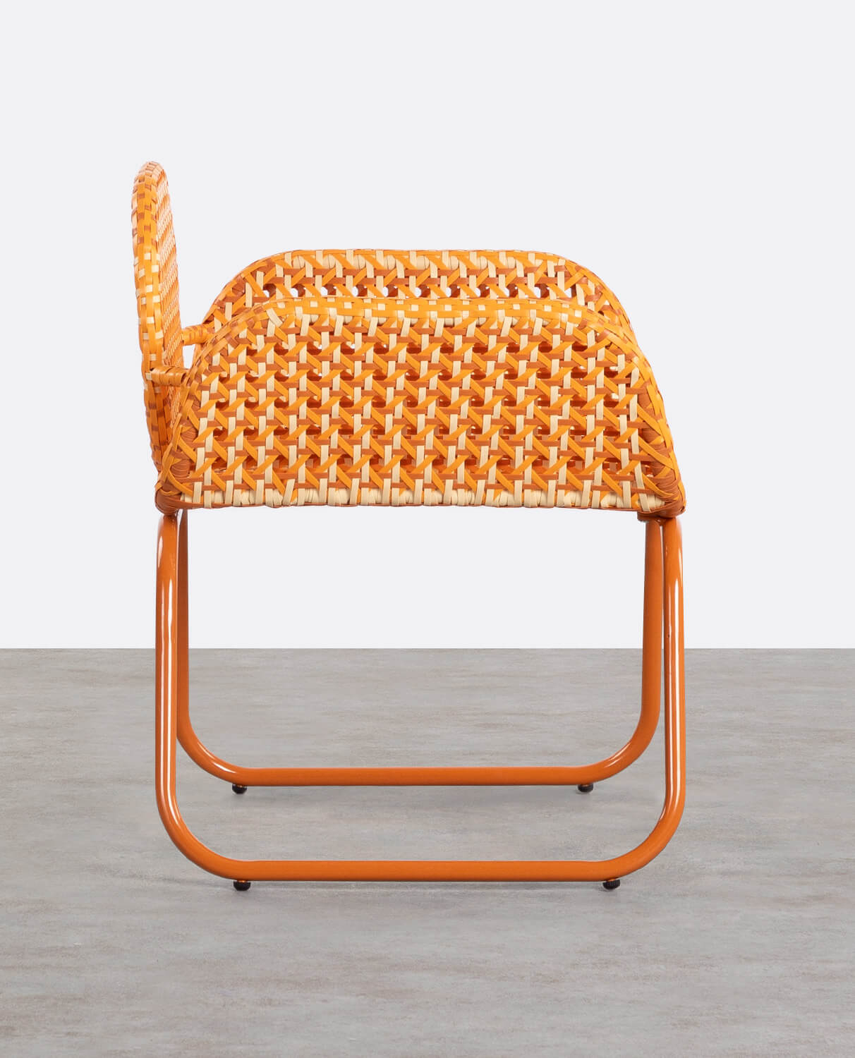 Outdoor-Stuhl aus Aluminium und synthetischem Rattan mit Armlehnen Roys, Galeriebild 2