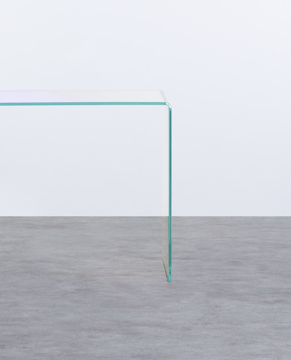 Iris Schreibtisch aus gehärtetem Glas, Galeriebild 4