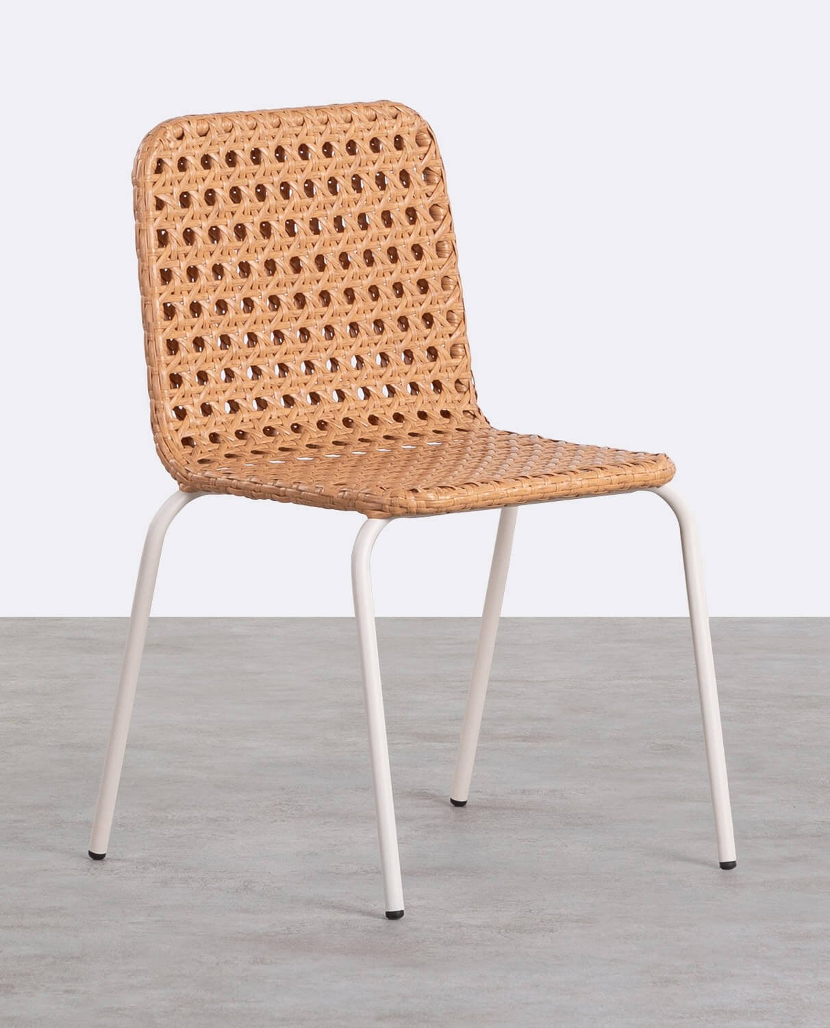 Outdoor-Stuhl aus Aluminium und synthetischem Rattan Roys, Galeriebild 1