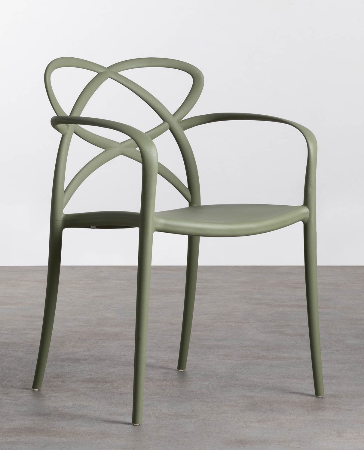 4er-Pack Polypropylen-Stühle für den Außenbereich mit Armlehnen Cielo, Galeriebild 1