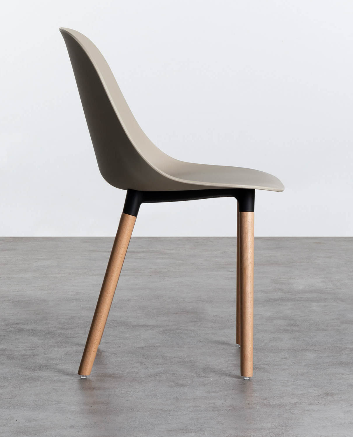 4er-Pack Outdoor-Stühle aus Polypropylen und Holz Reine, Galeriebild 2
