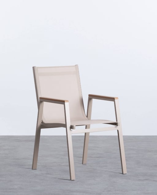 2er-Pack Aluminium-Stühle für den Außenbereich Korce