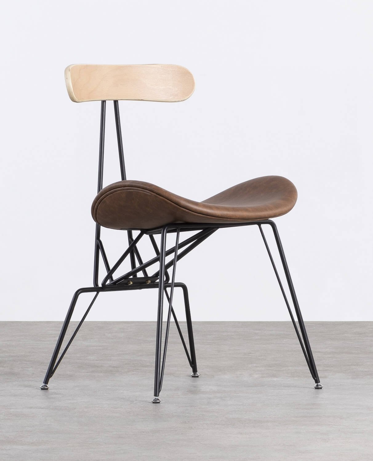 2er Pack Kunstleder- und Holz-Esszimmerstühle Antonela, Galeriebild 1