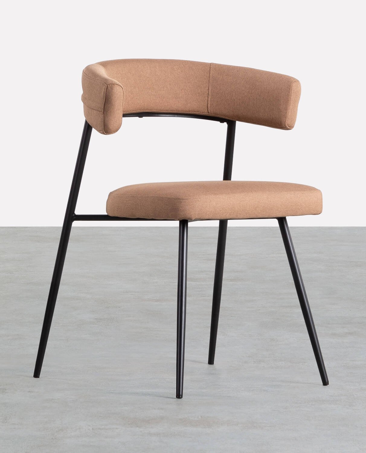 2er-Pack Metall- und Stoff-Esszimmerstühle Eloise, Galeriebild 1