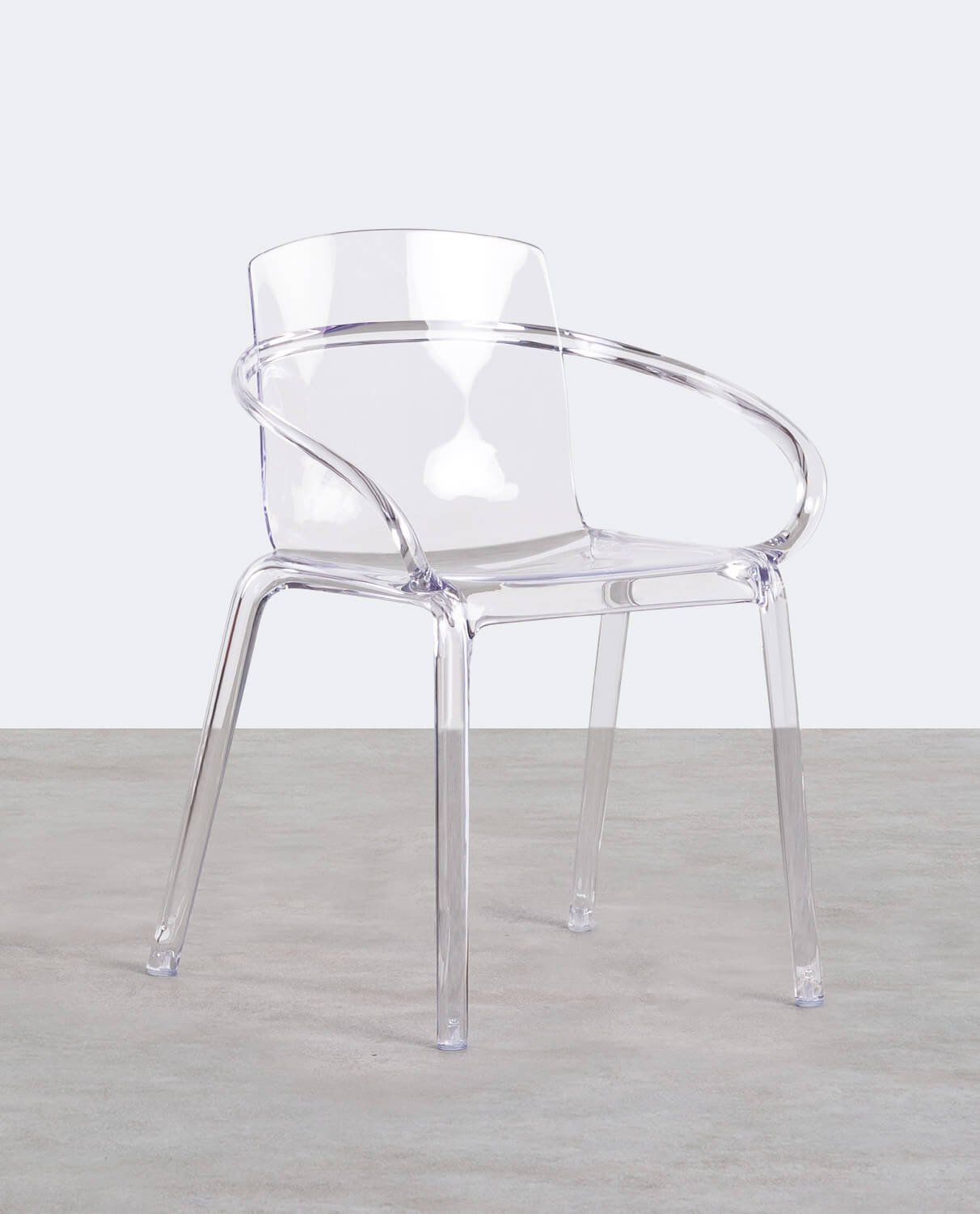 4er-Pack Outdoor-Stühle mit Armlehnen aus Polycarbonat Zuera, Galeriebild 1