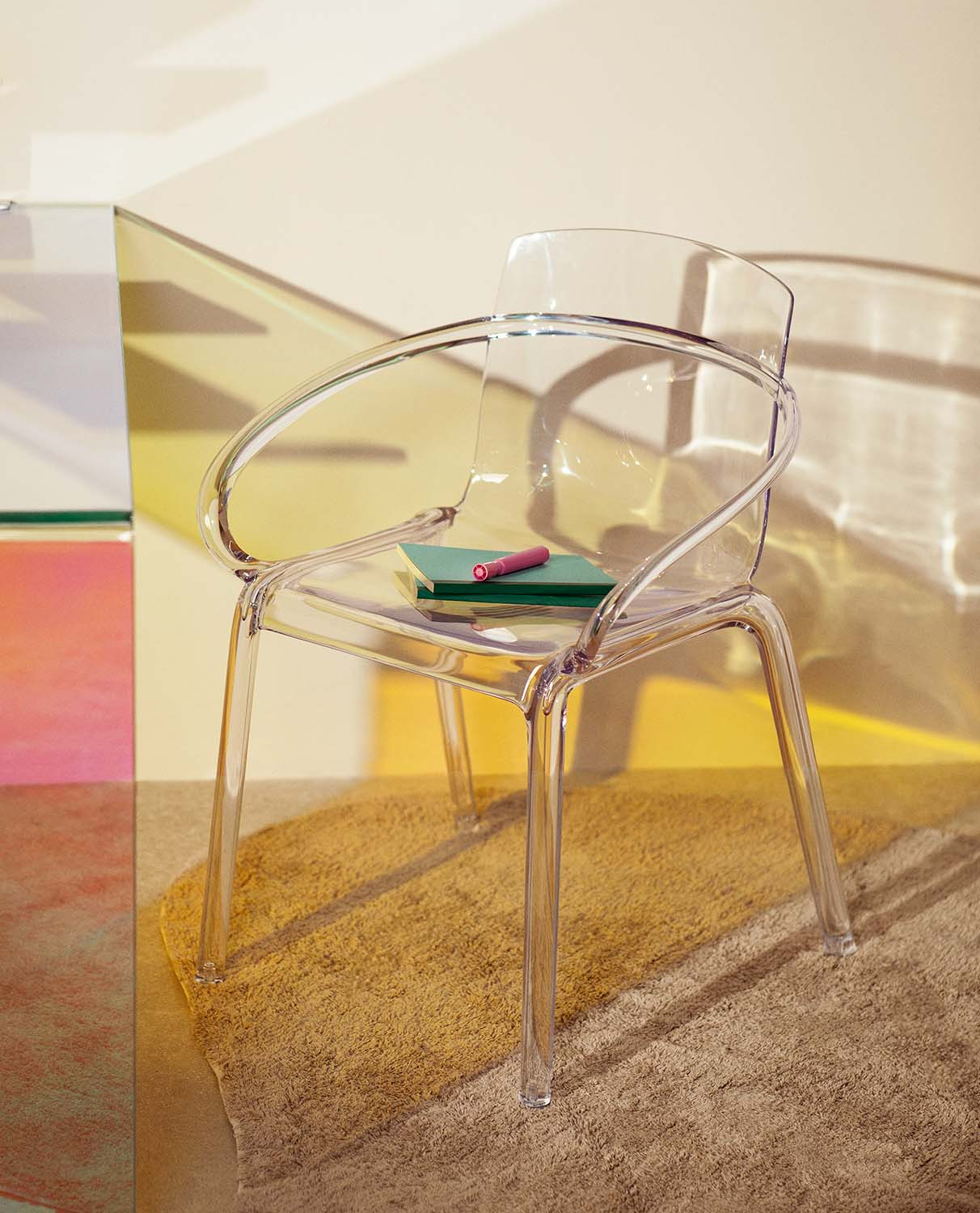 4er-Pack Outdoor-Stühle mit Armlehnen aus Polycarbonat Zuera, Galeriebild 2