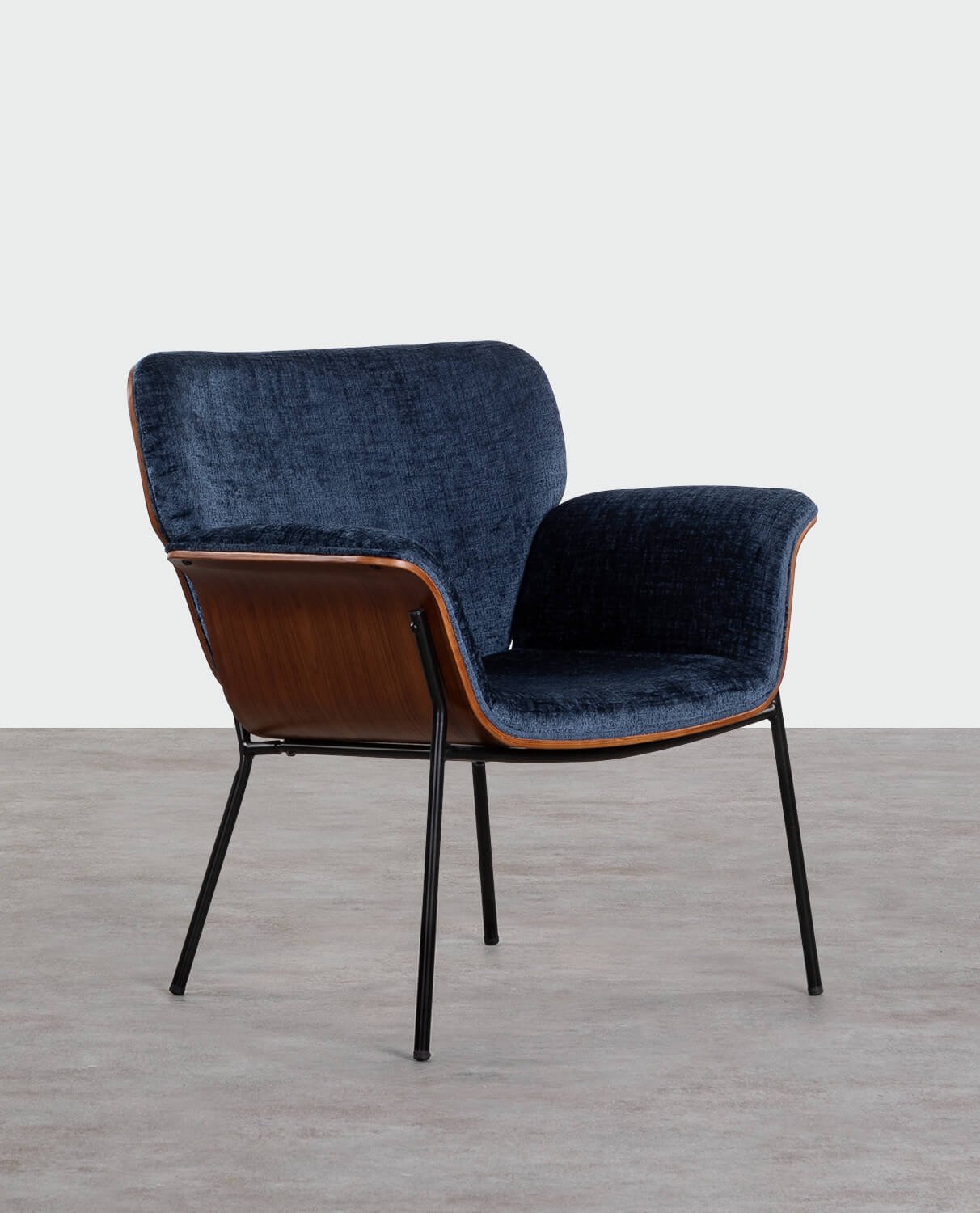 Sessel mit Armlehnen aus Holz und Stoff Lirio, Galeriebild 1