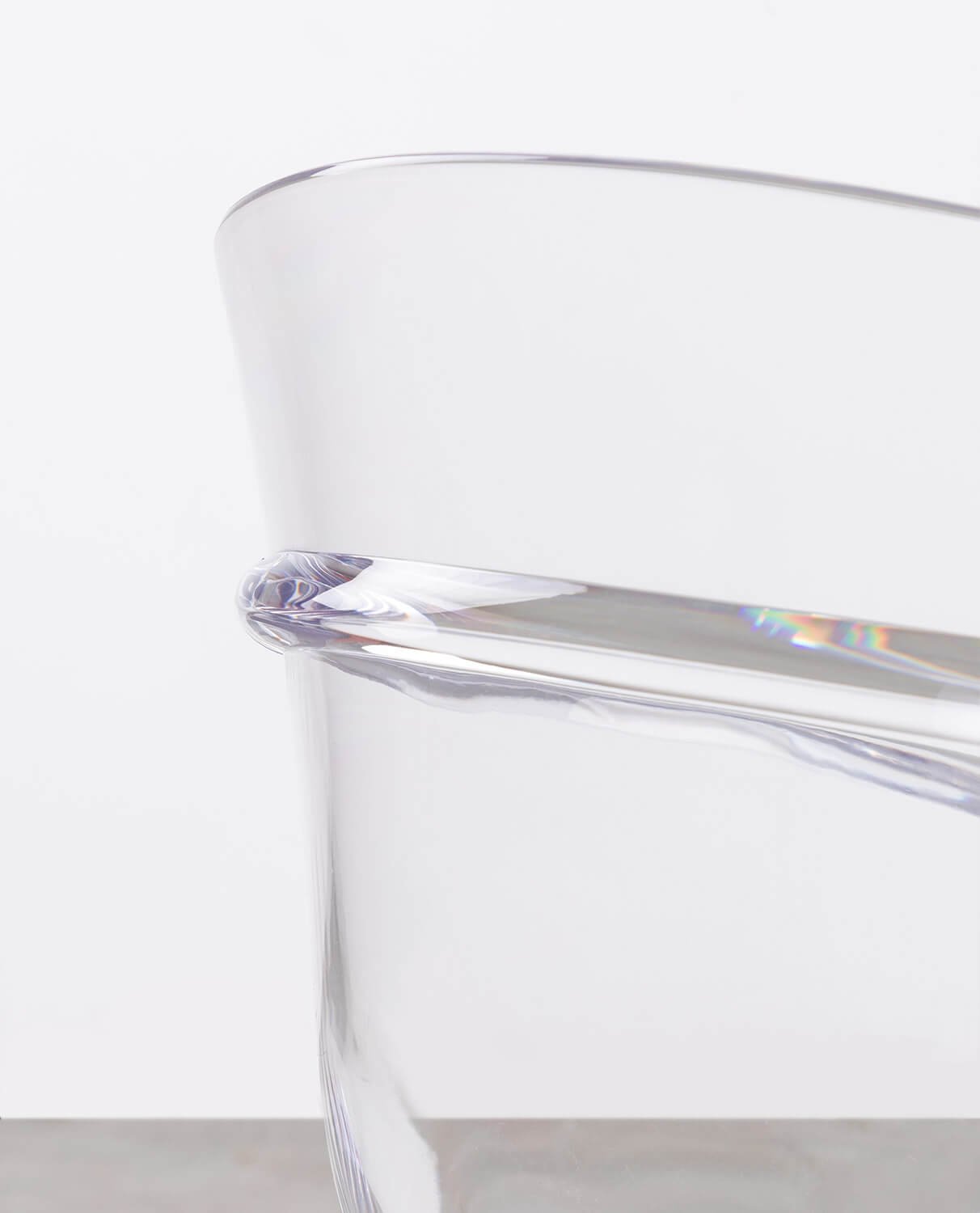 Schreibtisch und Stuhl aus gehärtetem Glas Iris mit Armlehnen aus Polycarbonat Zuera, Galeriebild 10