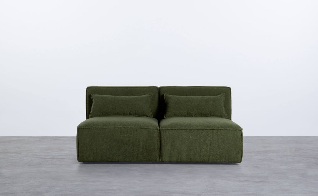 Modulares Sofa 2-Teilig aus Bouclé Stoff Kilhe