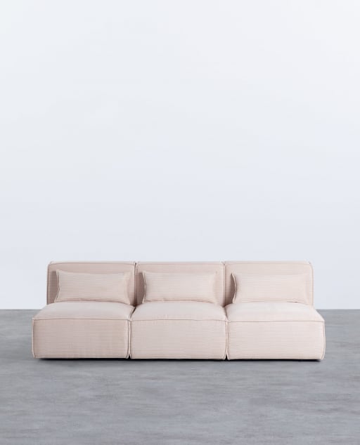 Sofa Modulares 3er-Sofa aus Dickem Kord Kilhe
