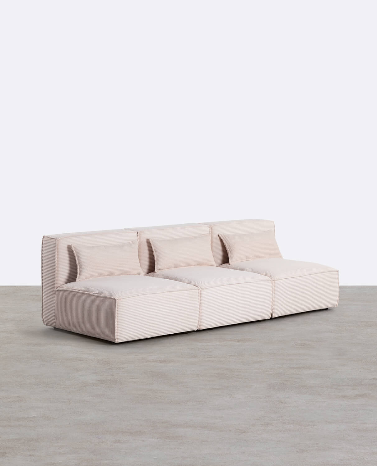 Sofa Modulares 3er-Sofa aus Dickem Kord Kilhe , Galeriebild 2
