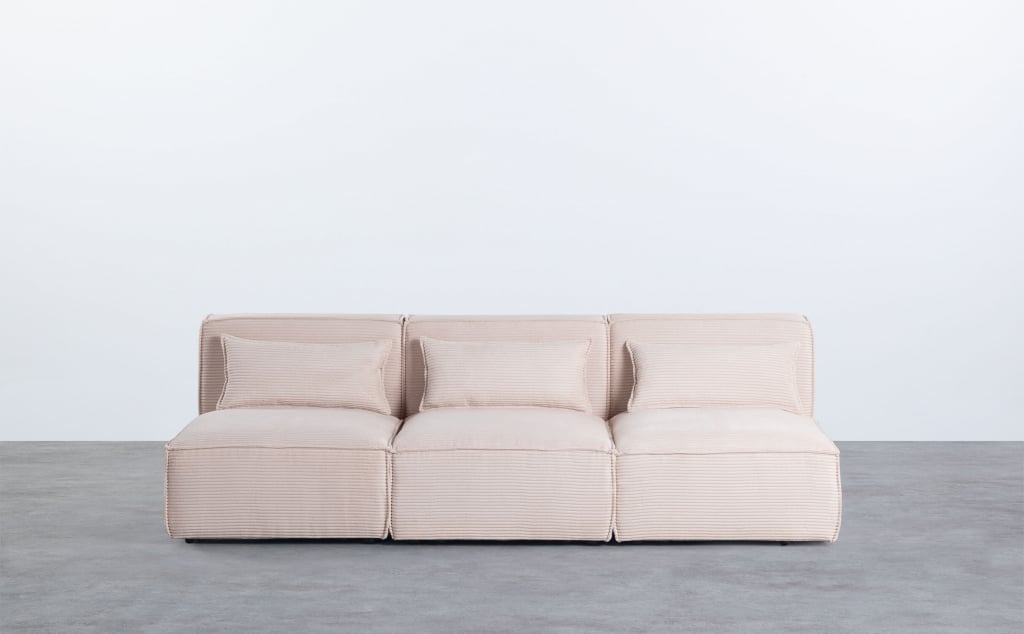 Sofa Modulares 3er-Sofa aus Dickem Kord Kilhe 