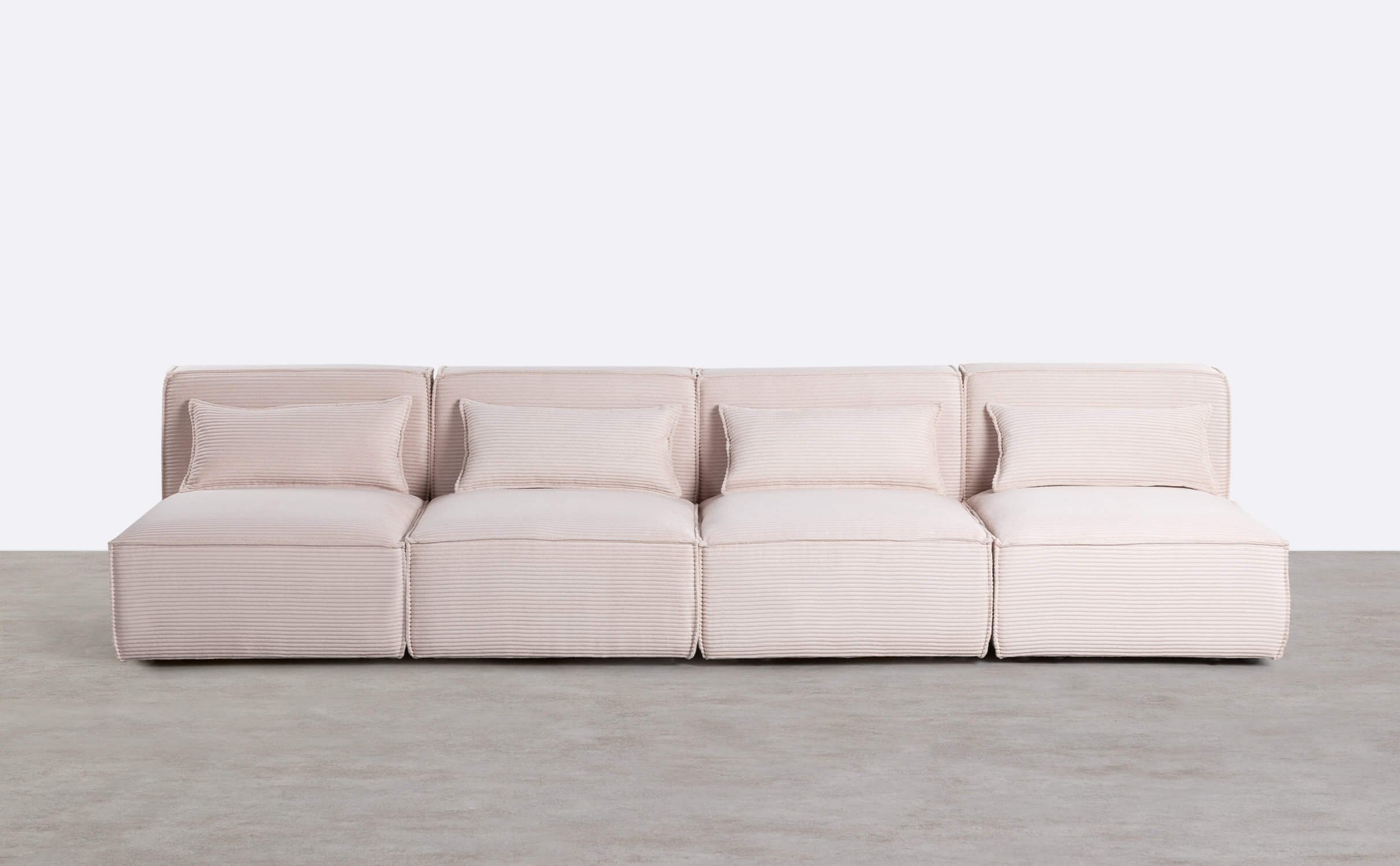 4 Stück Modulares Sofa aus Dickem Kord Kilhe, Galeriebild 1