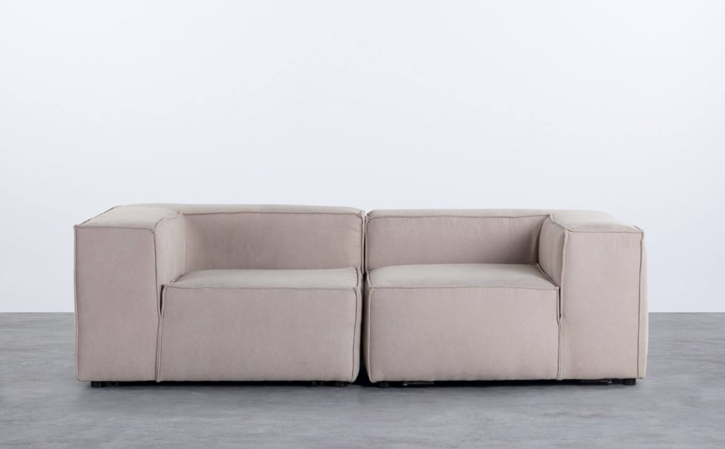 Jordan XL Modulares 2-teiliges Eck-Sofa aus Stoff