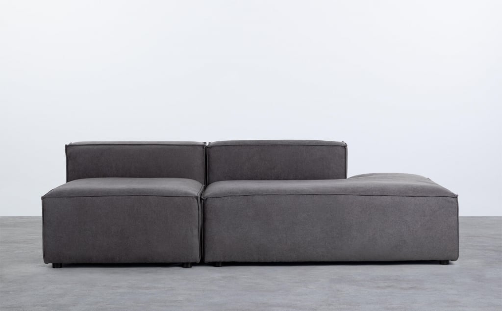 Jordan XL 2-tlg. modulares Sofa, Sessel und Diwan aus Stoff