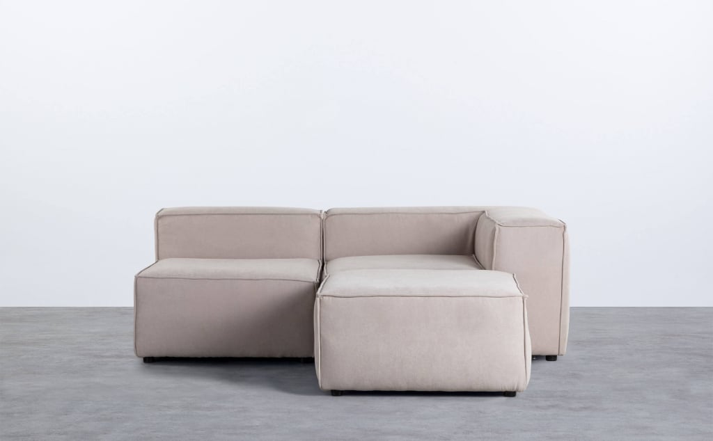 Modulares 2er-Sofa, Sessel und Eckelement mit Jordan XL-Stoffsofa