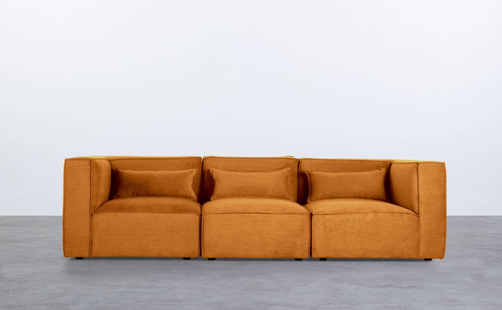 Modulares Sofa 3-Teilig mit 2 Ecksofas aus Kord Kilhe