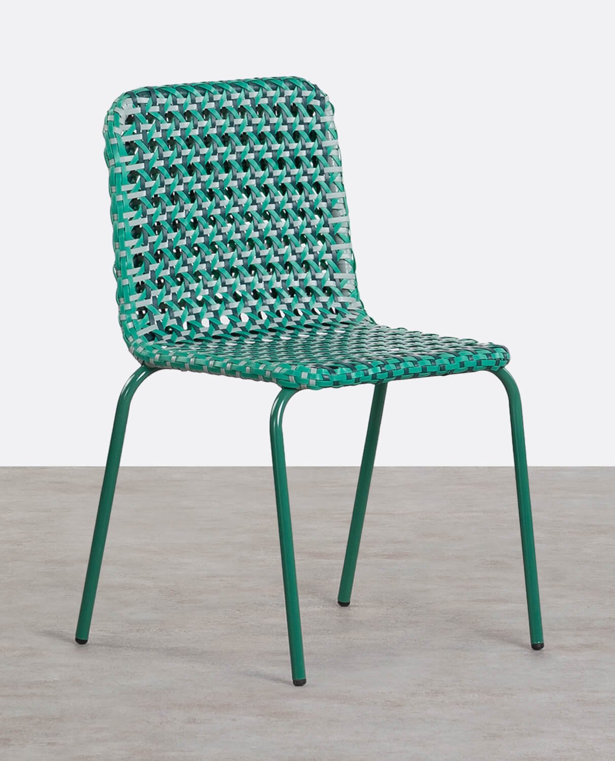Outdoor-Stuhl aus Aluminium und synthetischem Rattan Roys, Galeriebild 1