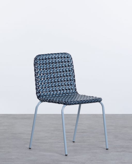 Outdoor-Stuhl aus Aluminium und synthetischem Rattan Roys