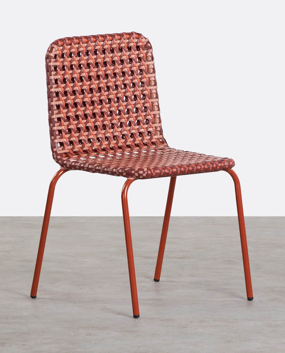4er-Pack Outdoor-Stühle aus Aluminium und Synthetischem Rattan Roys, Galeriebild 1