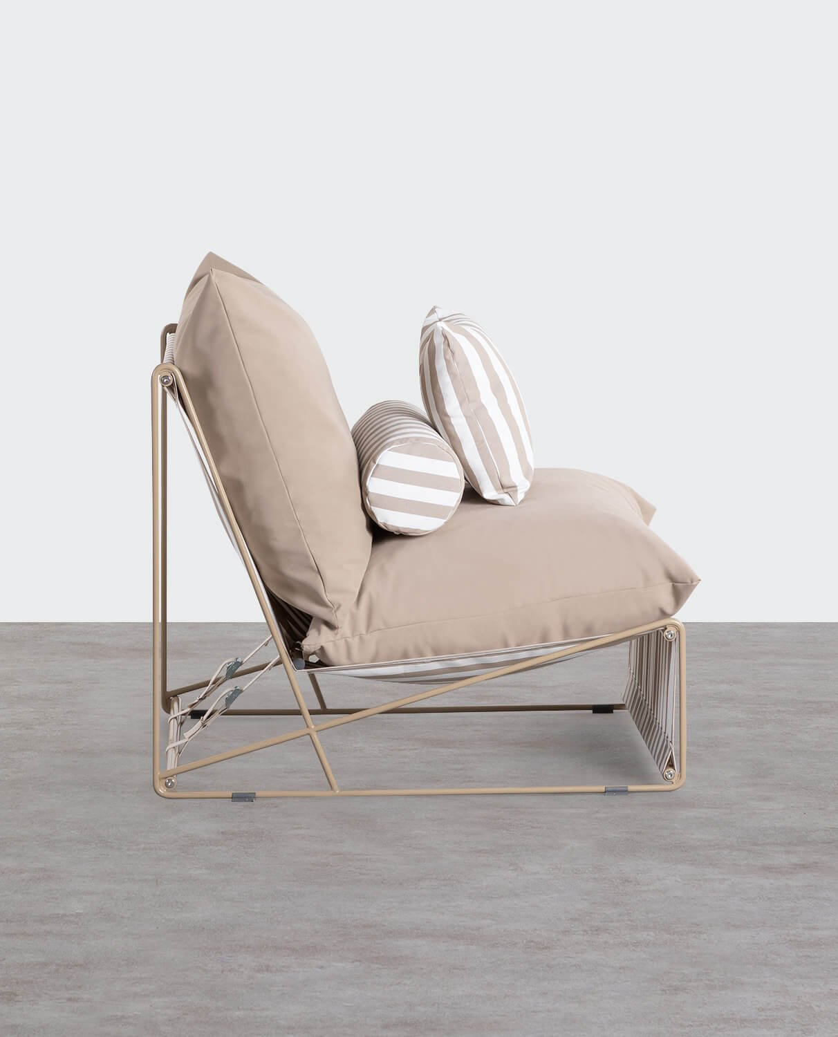 Sessel aus Stahl und Sitz aus Stoff Carpa, Galeriebild 2