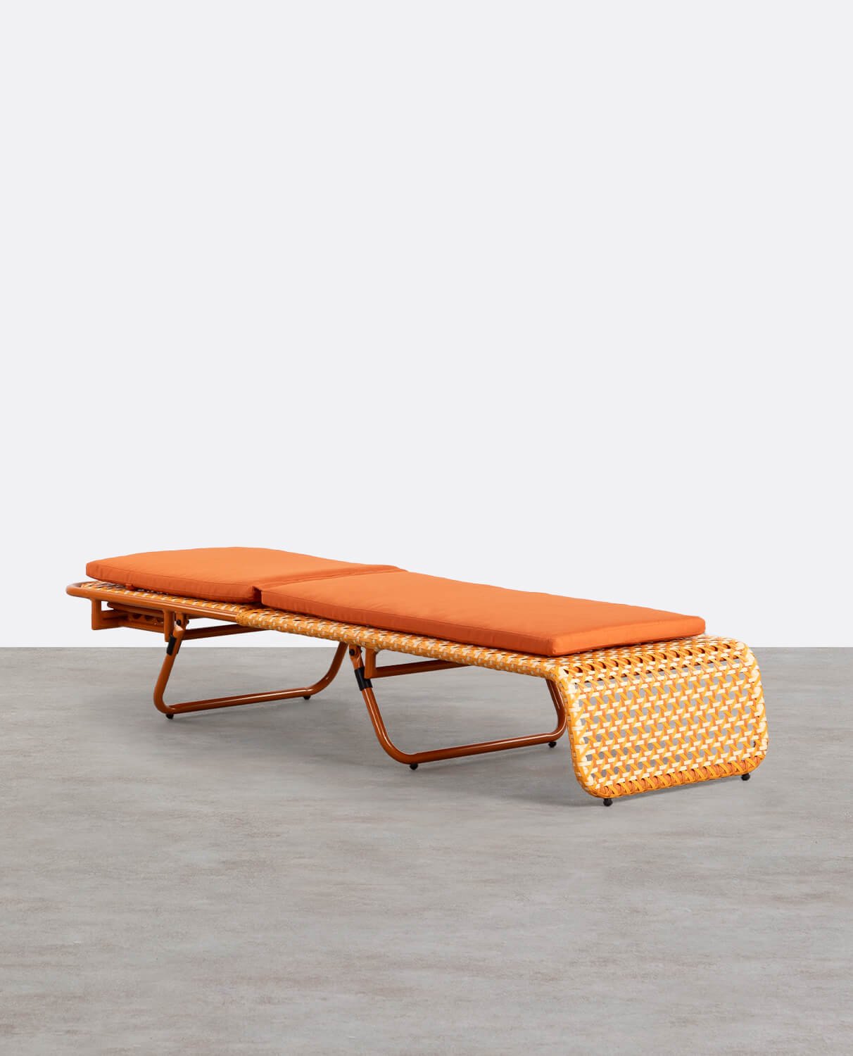 Liege mit Aluminium und Synthetischem Rattankissen Roys, Galeriebild 6