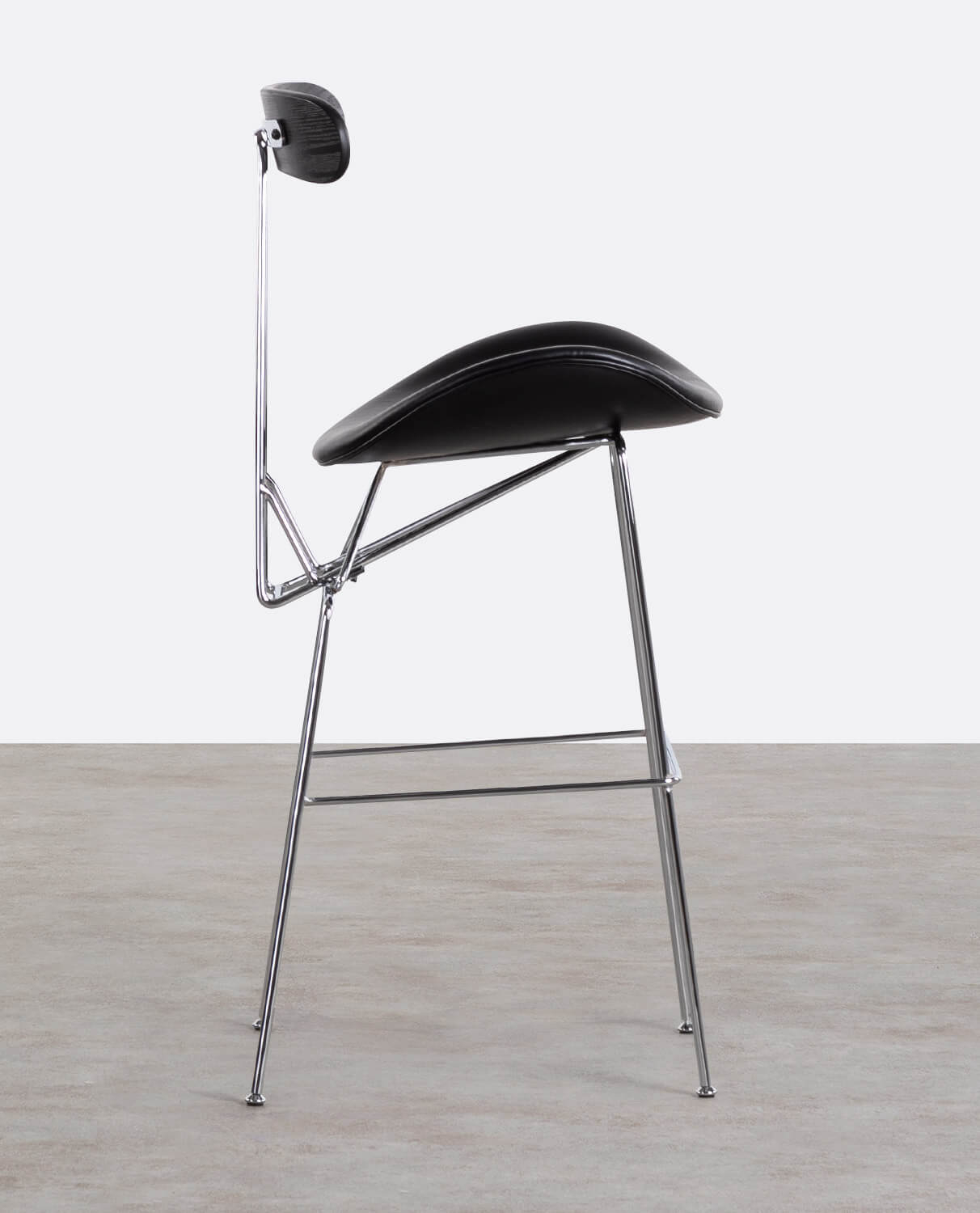 2er-Pack Kunstleder- und Holzhocker (76 cm) Brunela, Galeriebild 2