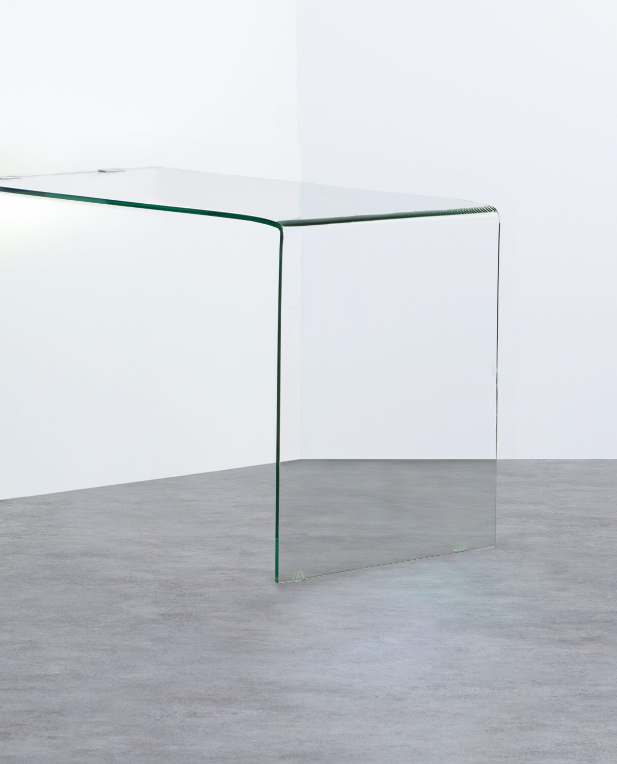Iris Schreibtisch aus gehärtetem Glas, Galeriebild 1