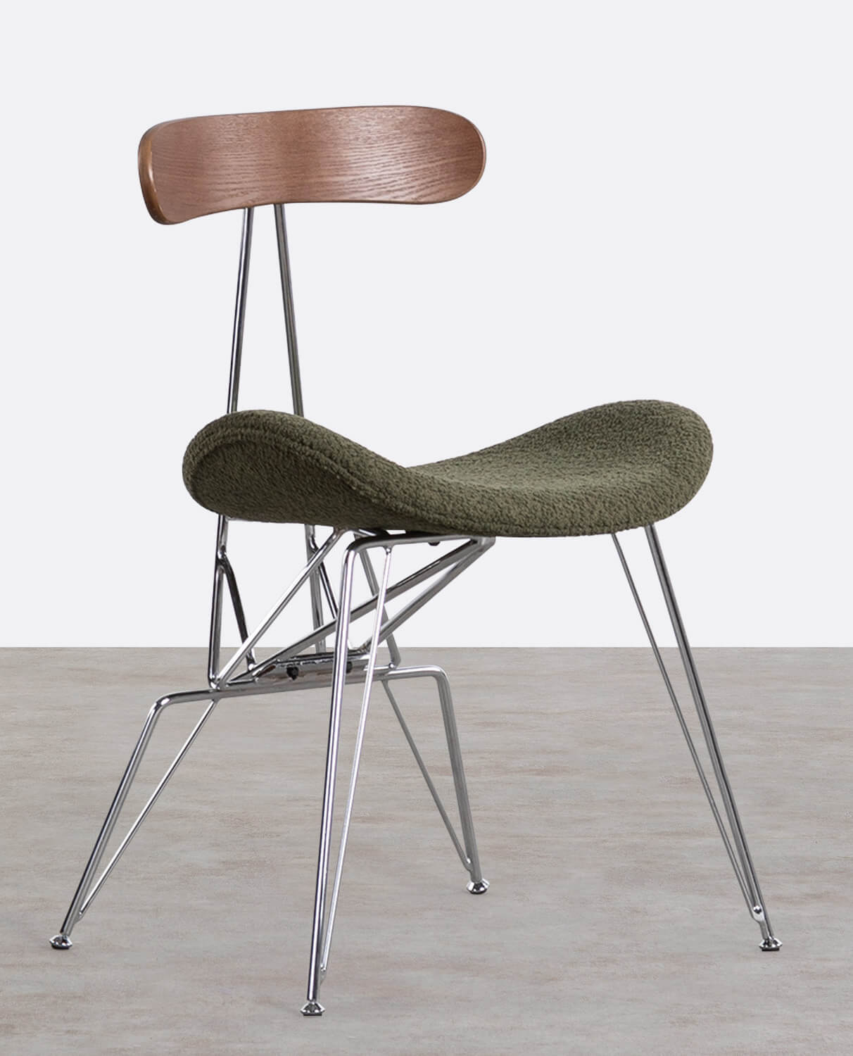4er Pack Brunela Esszimmerstühle aus Stoff und Holz, Galeriebild 1
