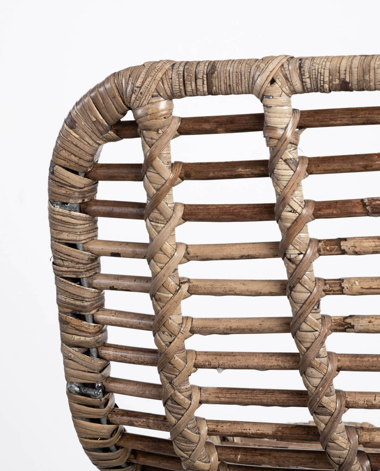 Pack 2 Hochhocker aus Natürlichem Rattan und Metall (78 cm) New Aire, Galeriebild 3055878