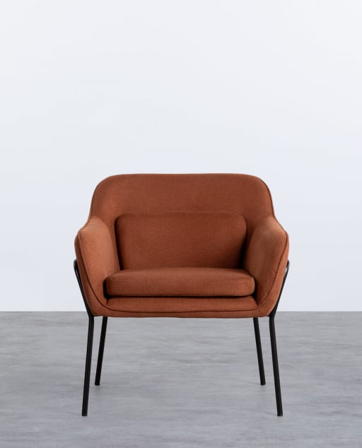 Sessel aus Stoff und Metall Neva