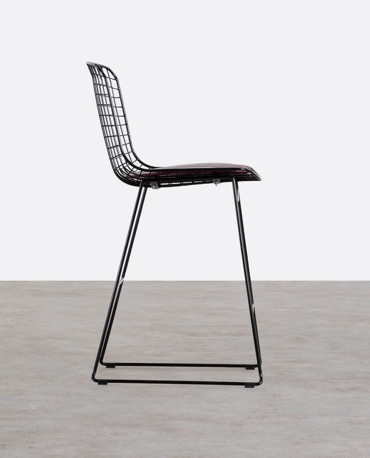 Hoher Metallhocker (66 cm) hohe Rückenlehne Aras , Galeriebild 2