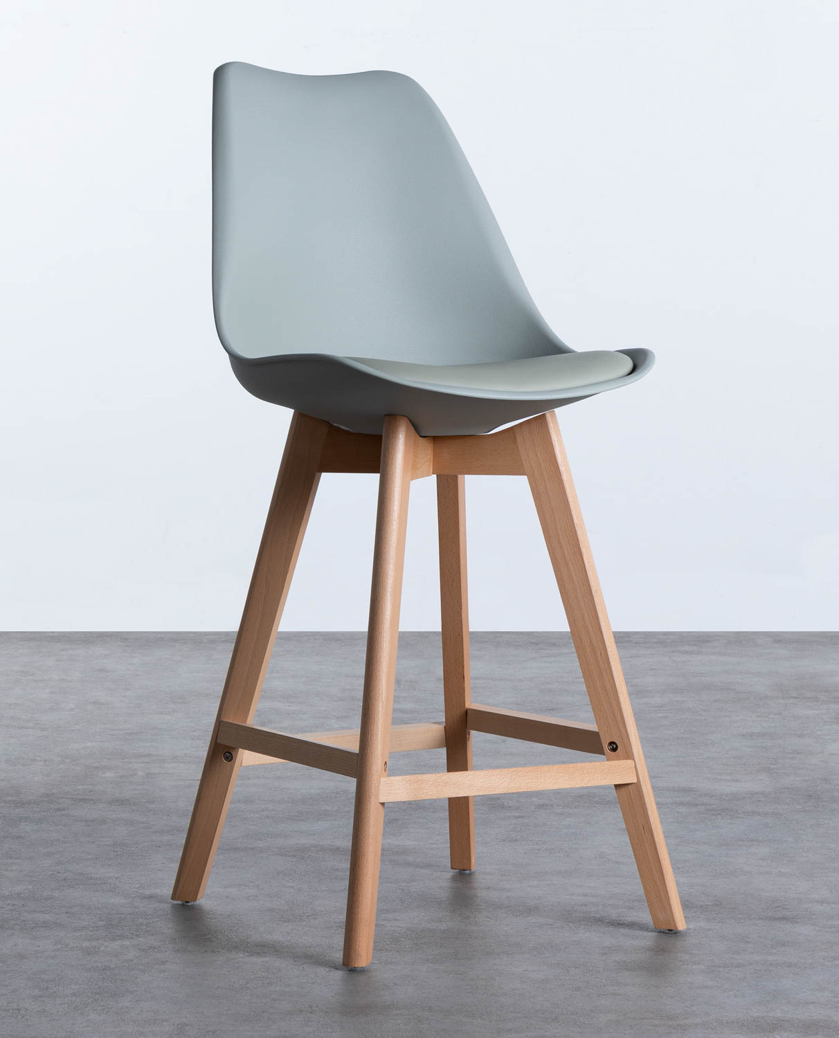 Pack Sie 4 Hohe Polypropylen-Hocker (64 cm) Fine Freya , Galeriebild 1