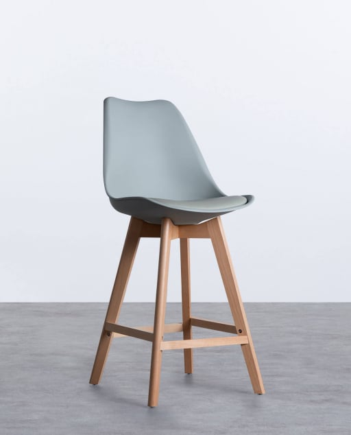 Pack Sie 4 Hohe Polypropylen-Hocker (64 cm) Fine Freya