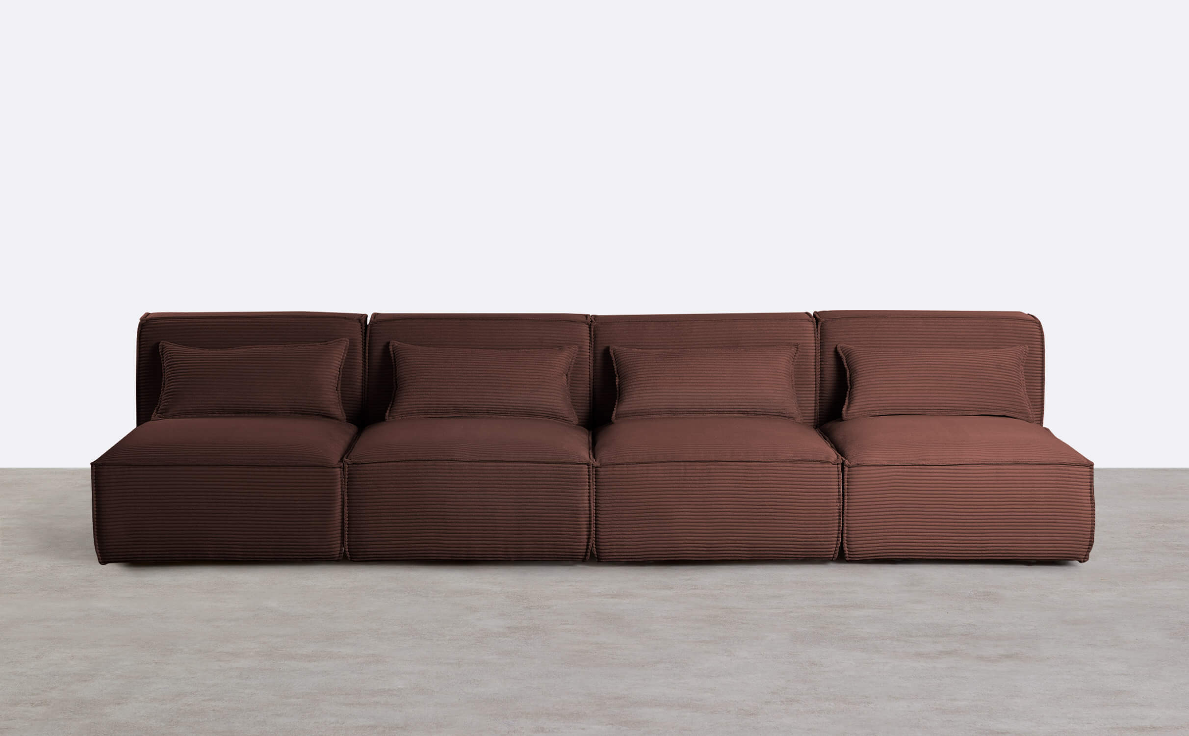 4 Stück Modulares Sofa aus Dickem Kord Kilhe, Galeriebild 1