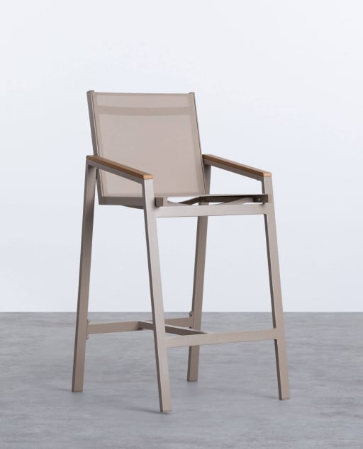 Packen Sie 4 Hohe Aluminium-Außenhocker (74,5 cm) Korce