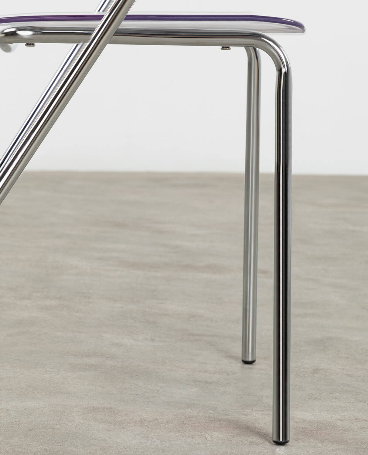 Pack Sie 4 Esszimmerstühle mit Armlehnen aus Polyethylen und Metall Pinha, Galeriebild 8