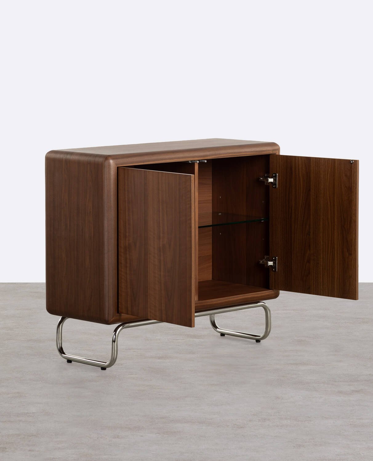 Niedriges Sideboard mit 2 Holz- und Metalltüren Candela , Galeriebild 4