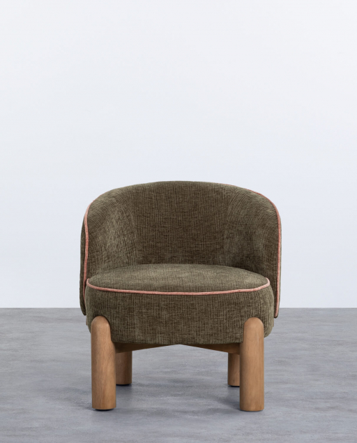 Packen Sie 2 Louis-Sessel aus Stoff und Holz