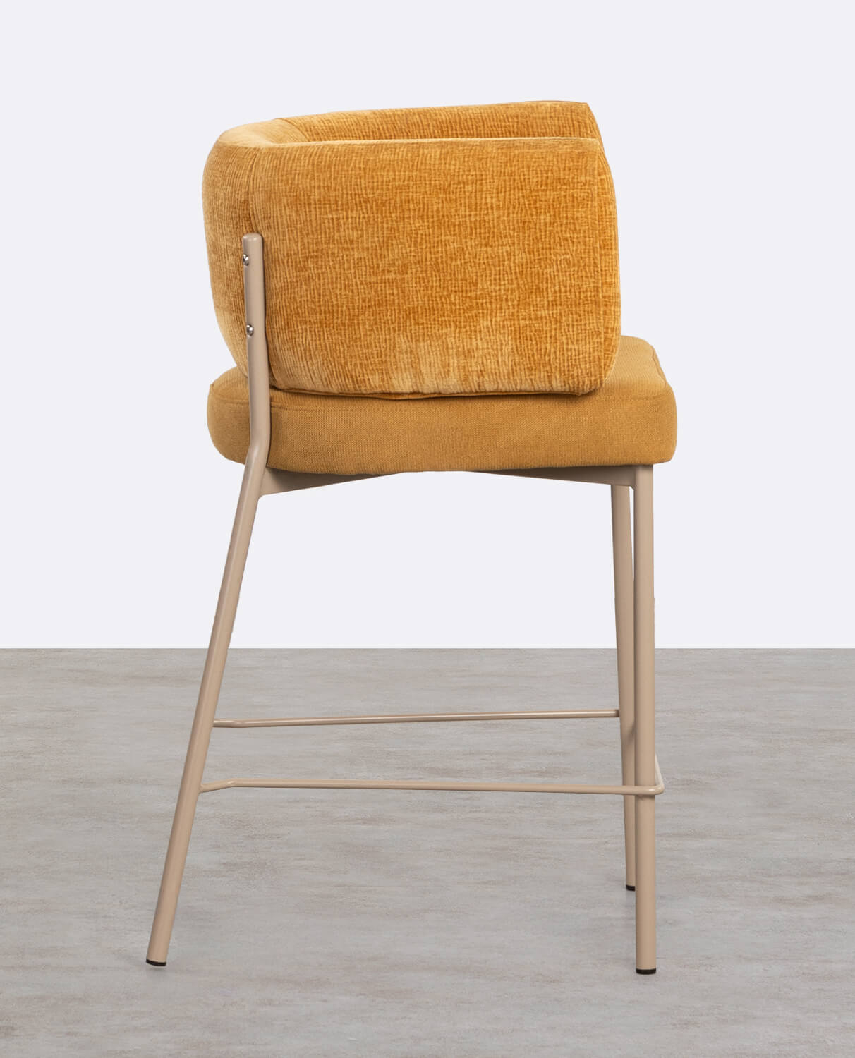 Hoher Hocker aus Stoff und Metall (64 cm) Hades Soft, Galeriebild 2