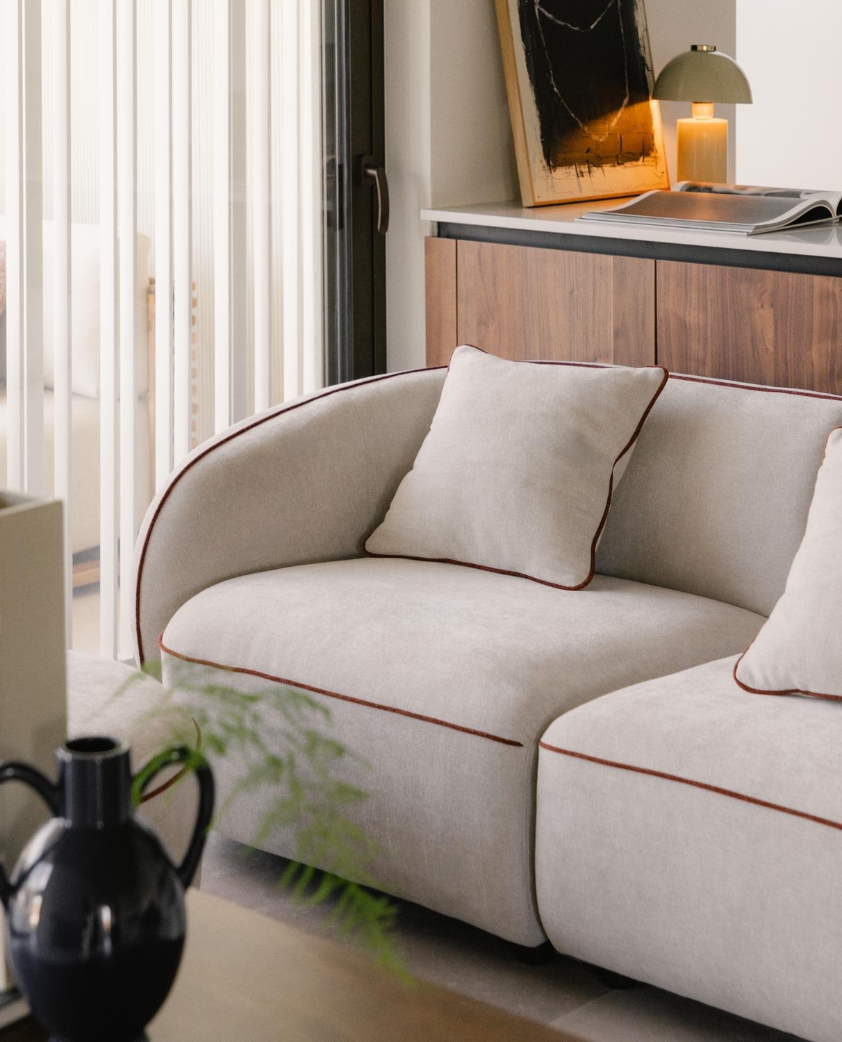 Linkes Stoff-Ecksesselmodul für Ilham-Sofa, Galeriebild 2
