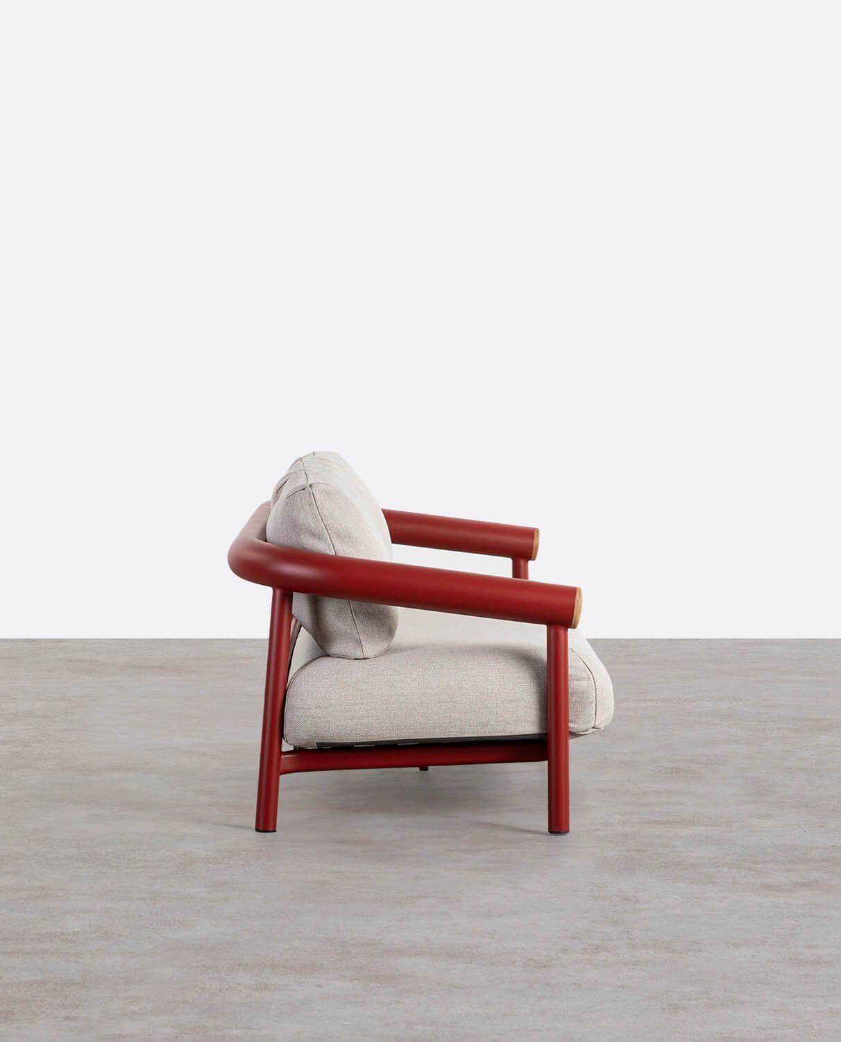 3-Sitzer-Gartensofa aus Aluminium mit Cheryl-Kissen, Galeriebild 2