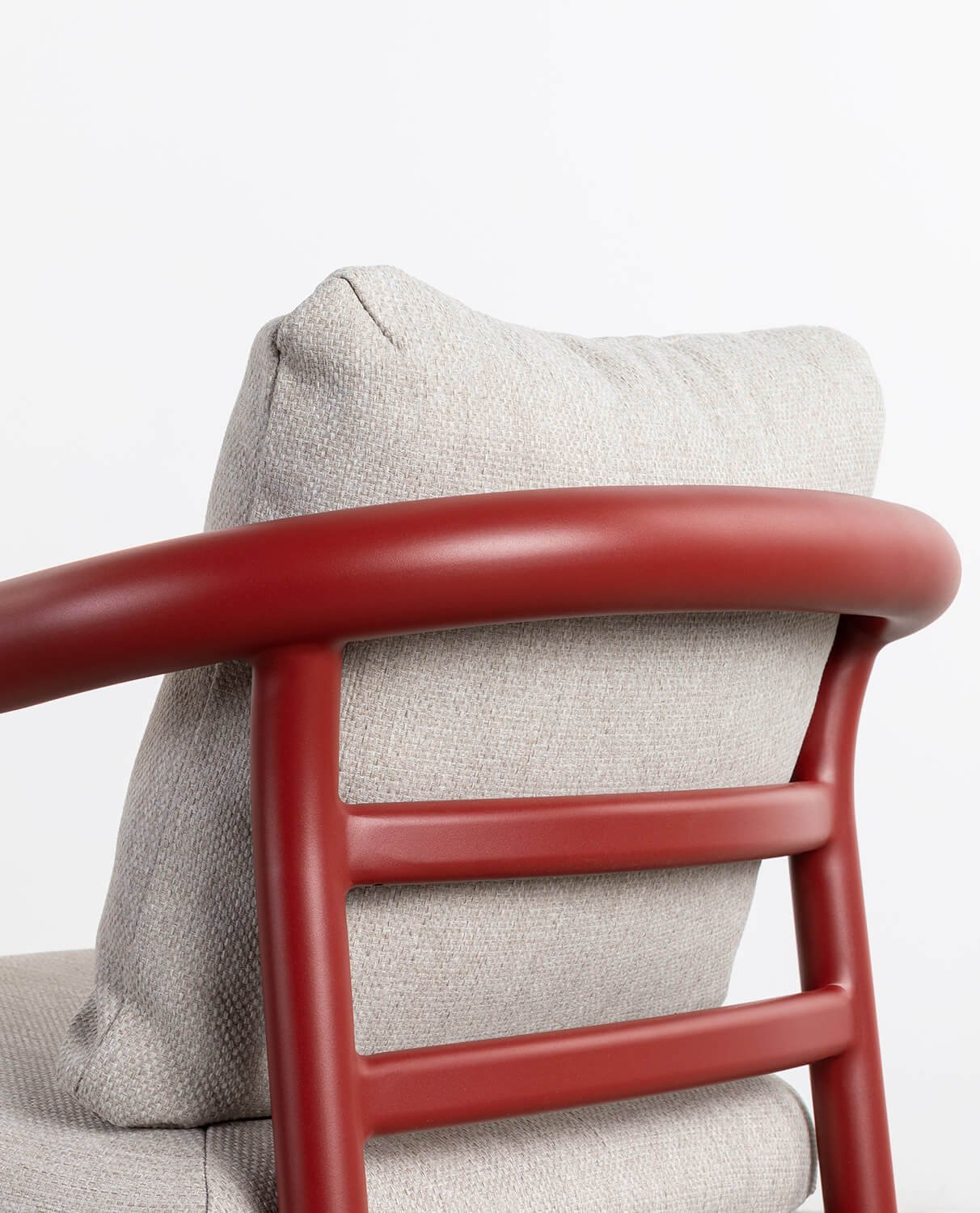 Set aus Ovalem Tisch und 6 Stühlen aus Aluminium und Teakholz für den Außenbereich Cheryl, Galeriebild 2