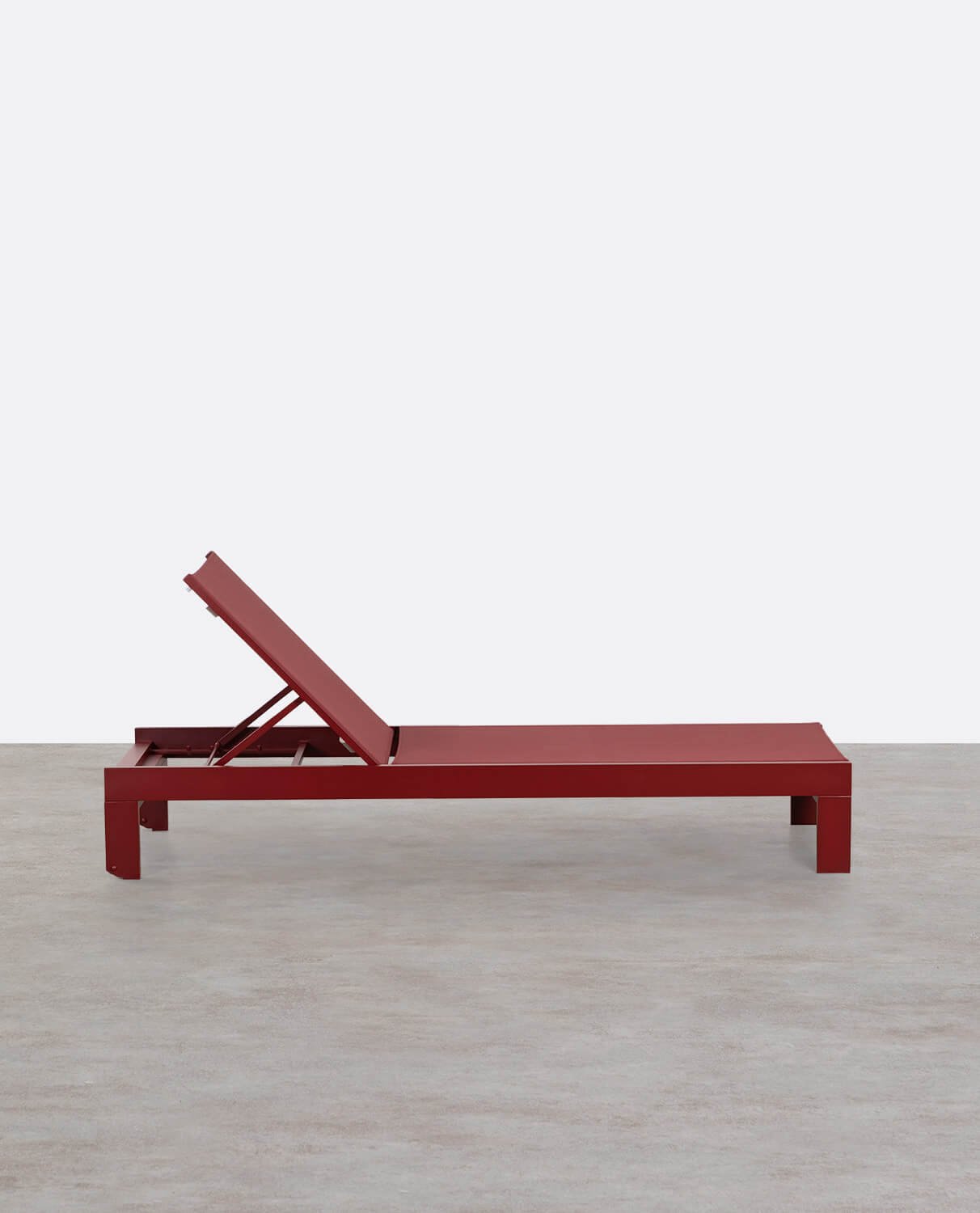 Verstellbare Sonnenliege aus Aluminium und Stoff Neu Kreta, Galeriebild 2