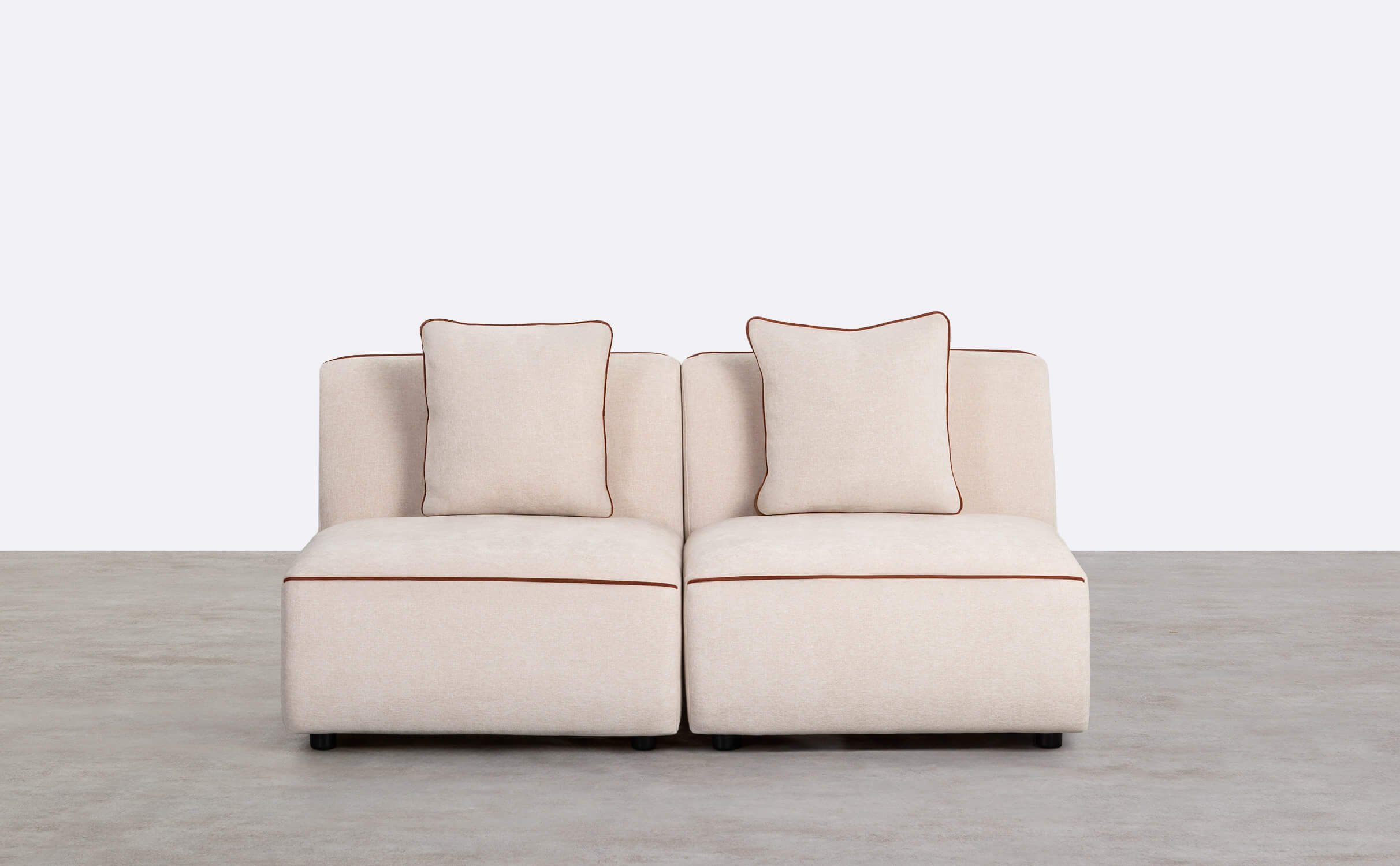 2-Teiliges Modulares Sofa Ilham Stoffsessel , Galeriebild 1