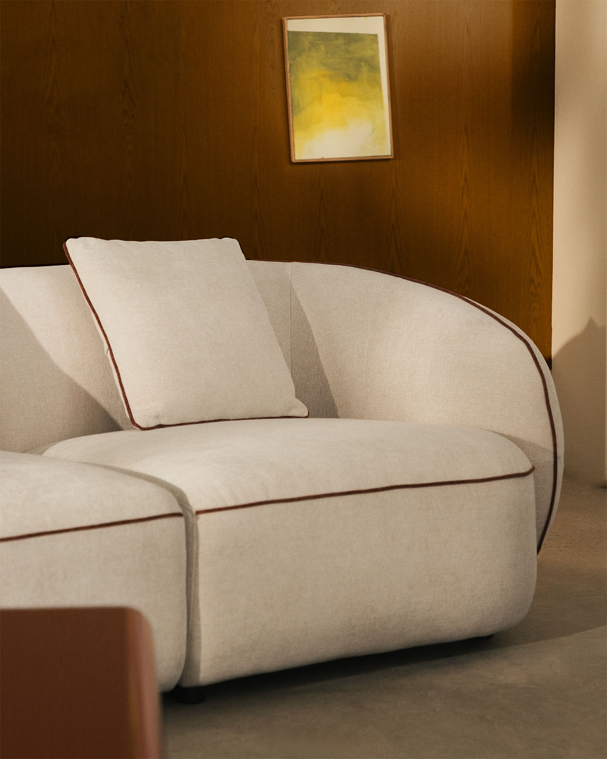 Zweiteiliges Modulares Ecksofa aus Ilham-Stoff , Galeriebild 2