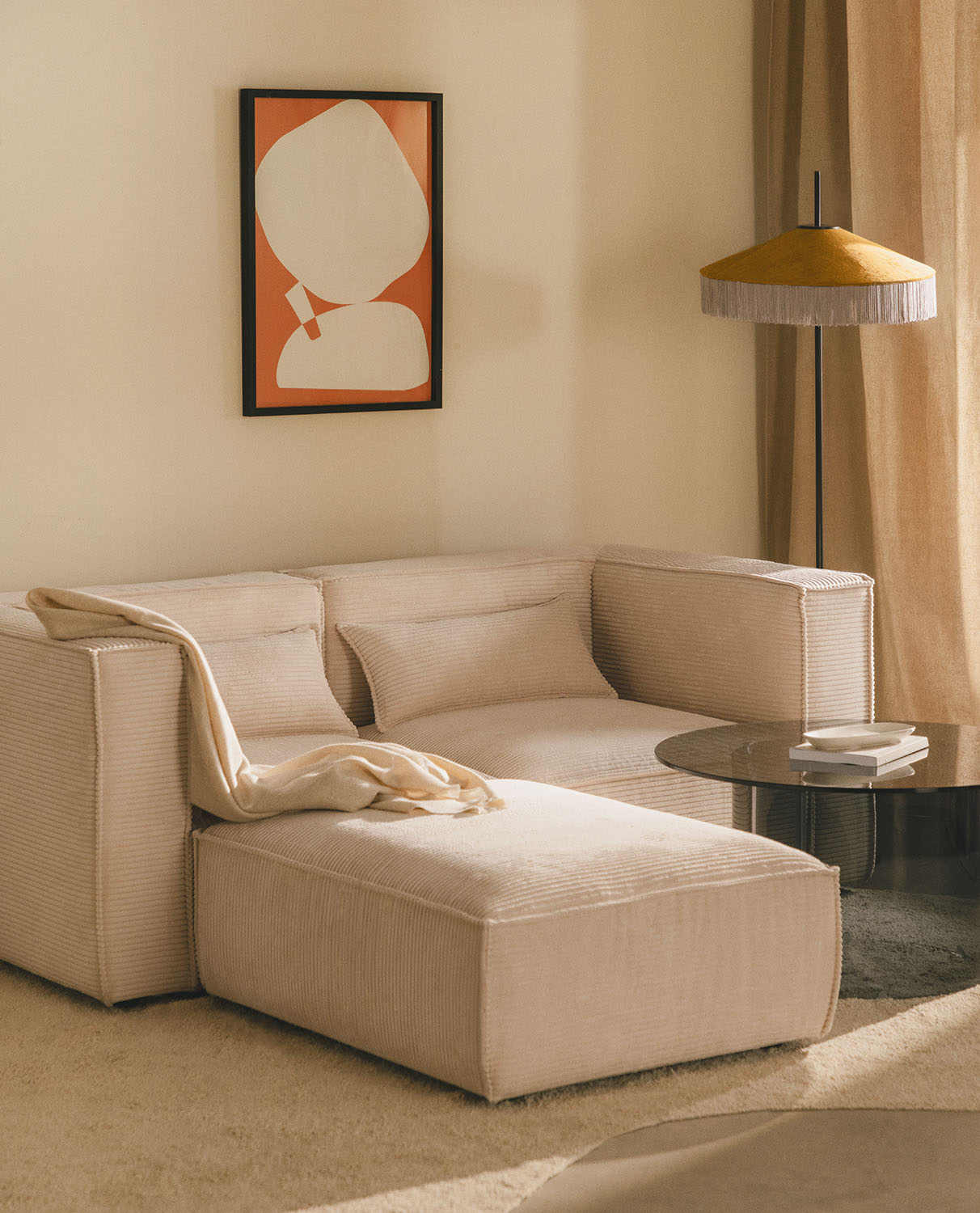 Kilhe Sofa-Puffmodul aus dickem Cord, Galeriebild 2