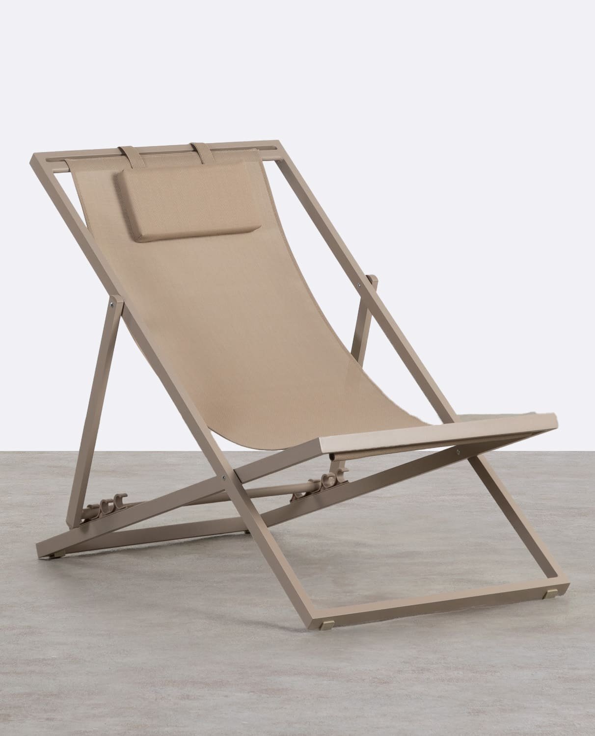 Liegende Aluminium-Hängematte mit Cancun-Kissen, Galeriebild 1
